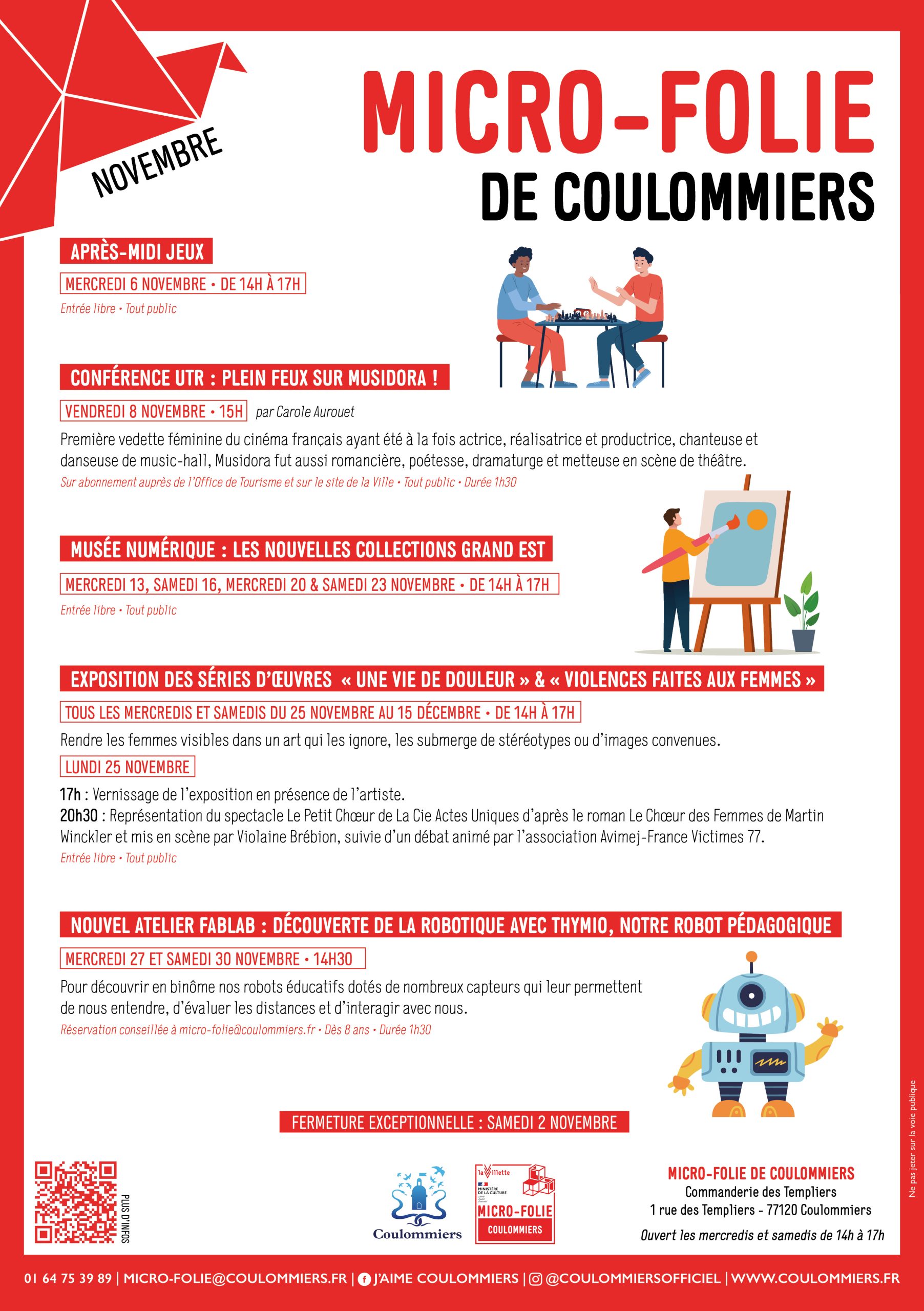 Programmation du mois de novembre